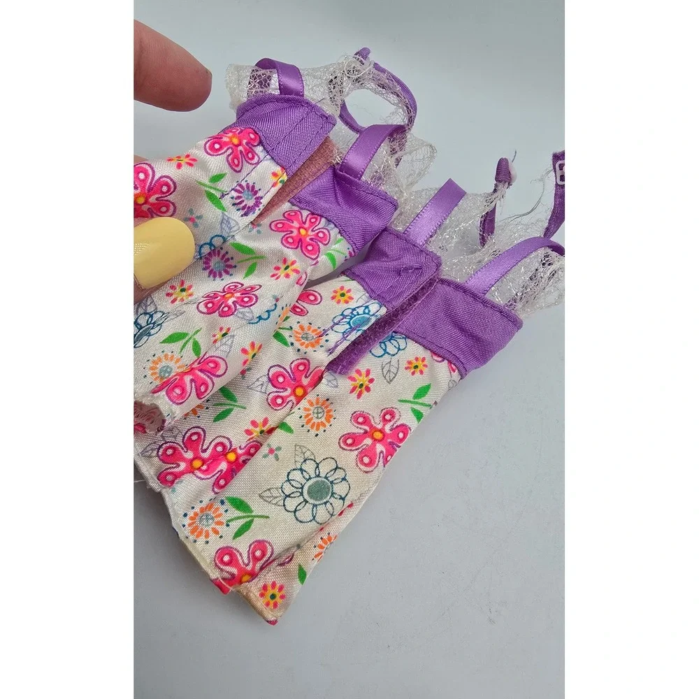 Vintage 90s & Y2K Barbie Clothes Lot Jumpsuit Floral Dresses Pink‎ Tops 6 Piece